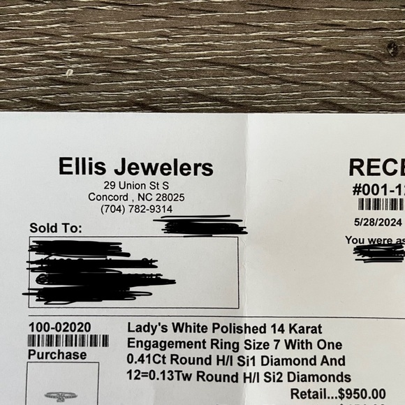 Diamond Engagament Ring - Picture 6 of 6